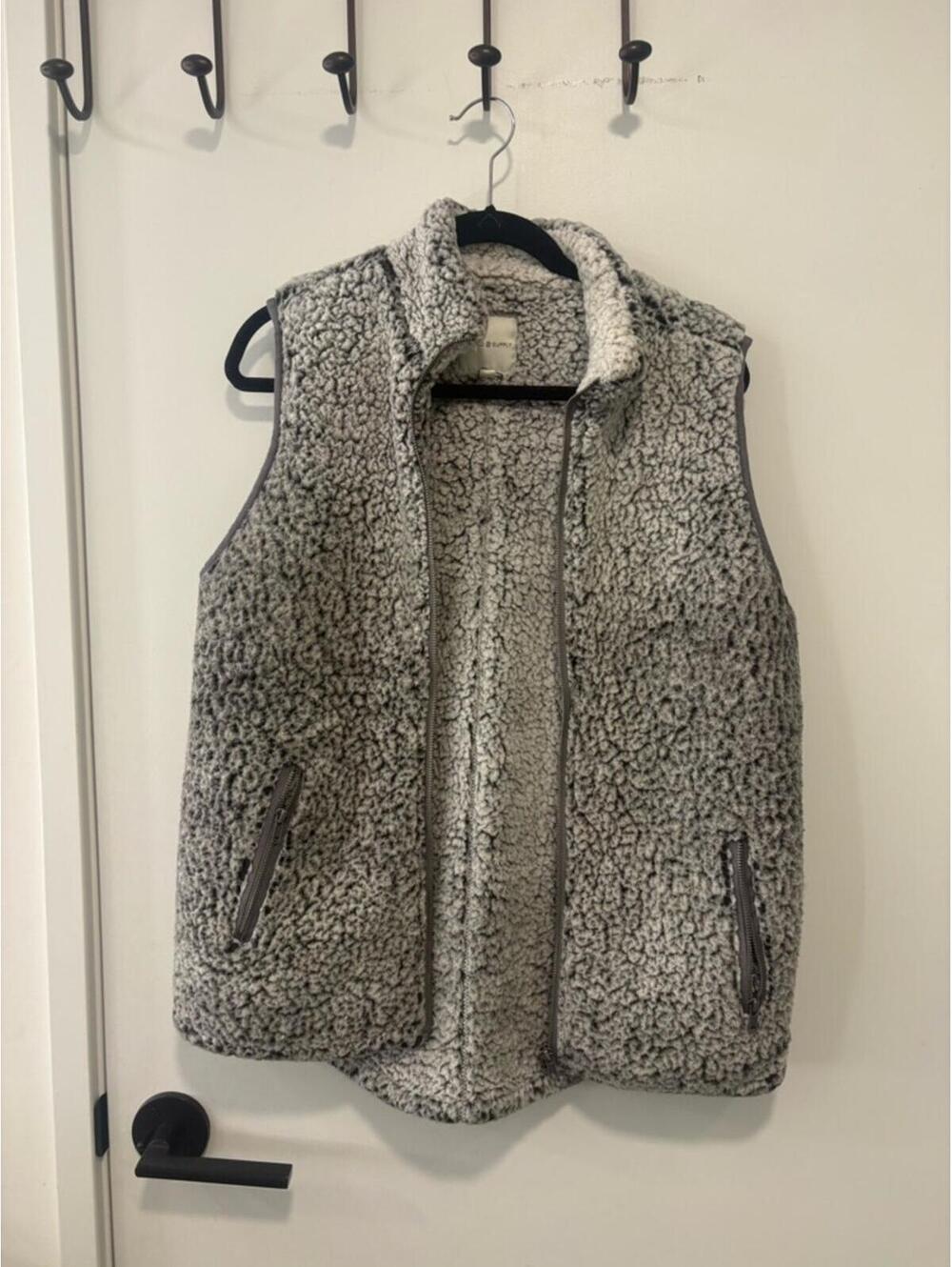 Thread & Supply Cream and Black Sherpa Jacket
